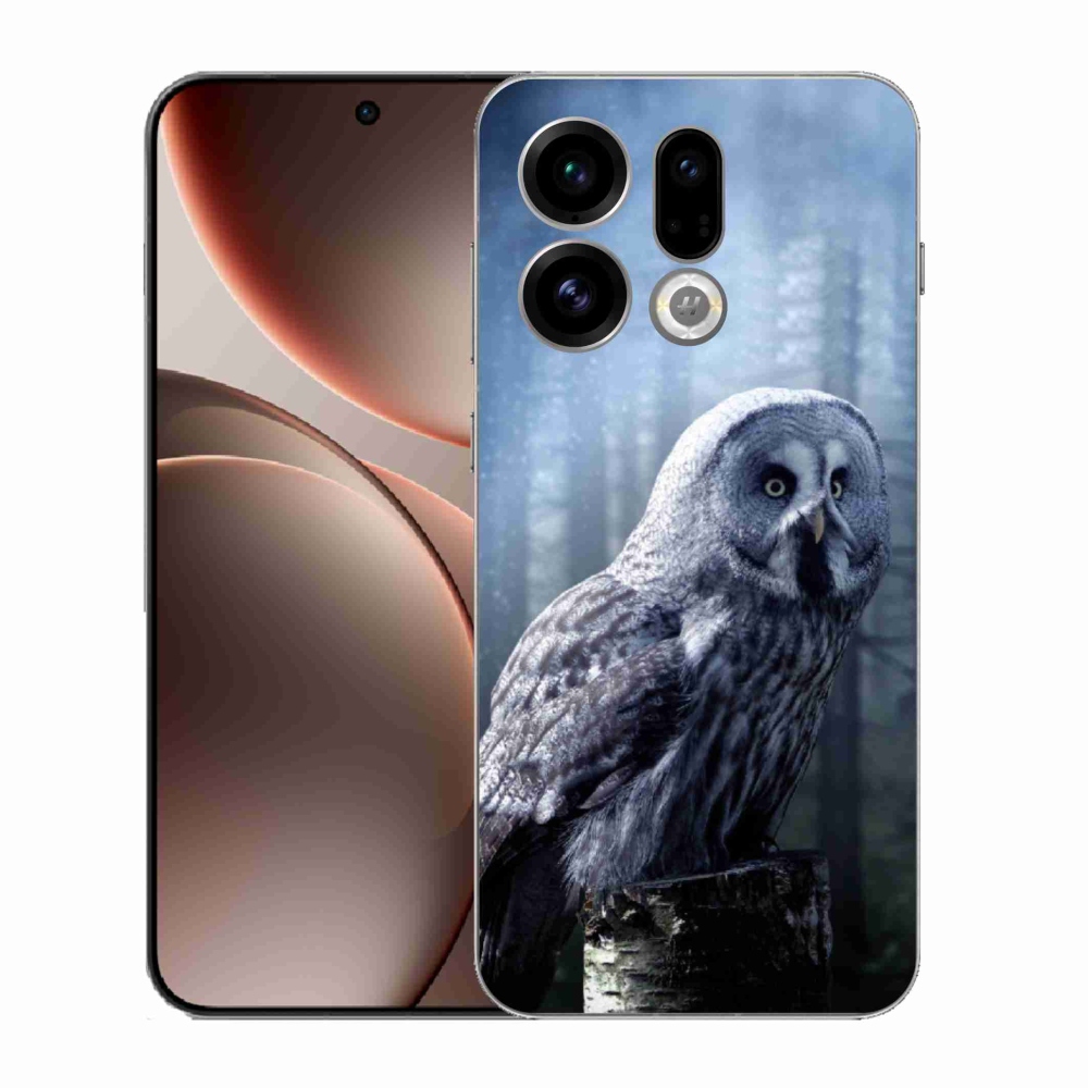 Gelový kryt mmCase na Oppo Find X9 - sova