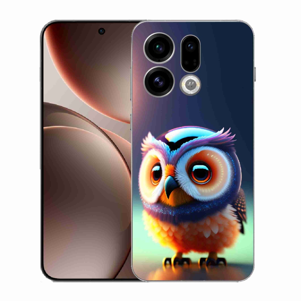 Gelový kryt mmCase na Oppo Find X9 - sovička
