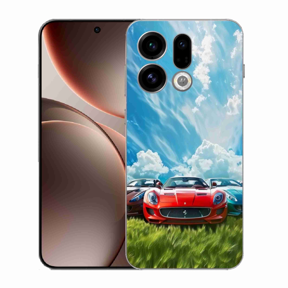 Gelový kryt mmCase na Oppo Find X9 - sportovní vozy