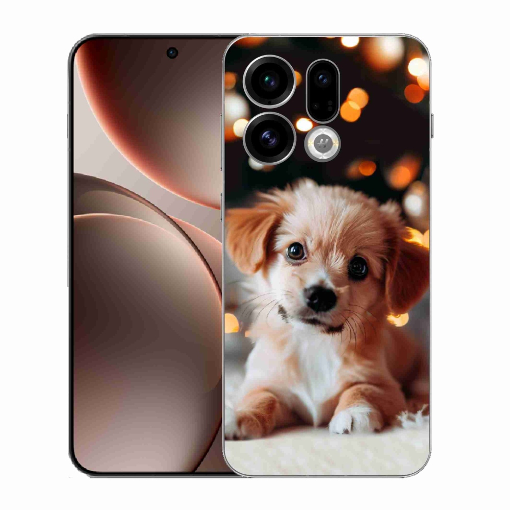 Gelový kryt mmCase na Oppo Find X9 - štěňátko
