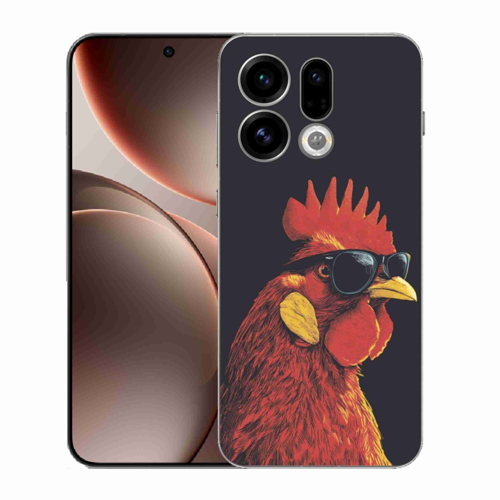 Gelový kryt mmCase na Oppo Find X9 - stylový kohout