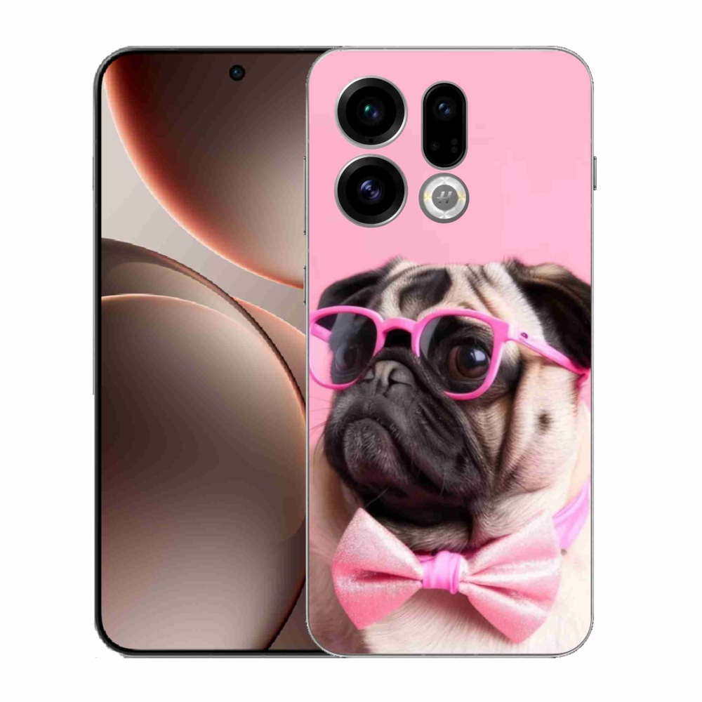 Gelový kryt mmCase na Oppo Find X9 - stylový mops