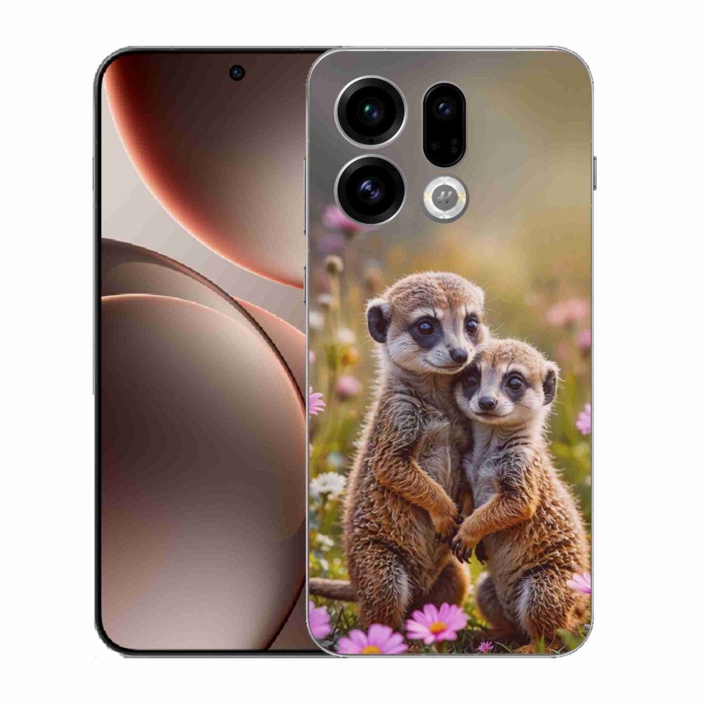Gelový kryt mmCase na Oppo Find X9 - surikatí duo