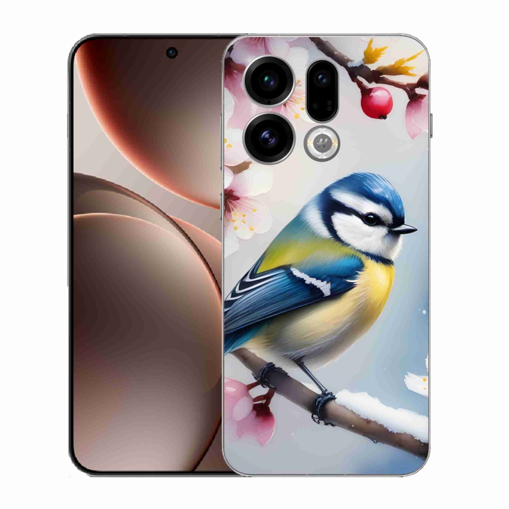 Gelový kryt mmCase na Oppo Find X9 - sýkorka