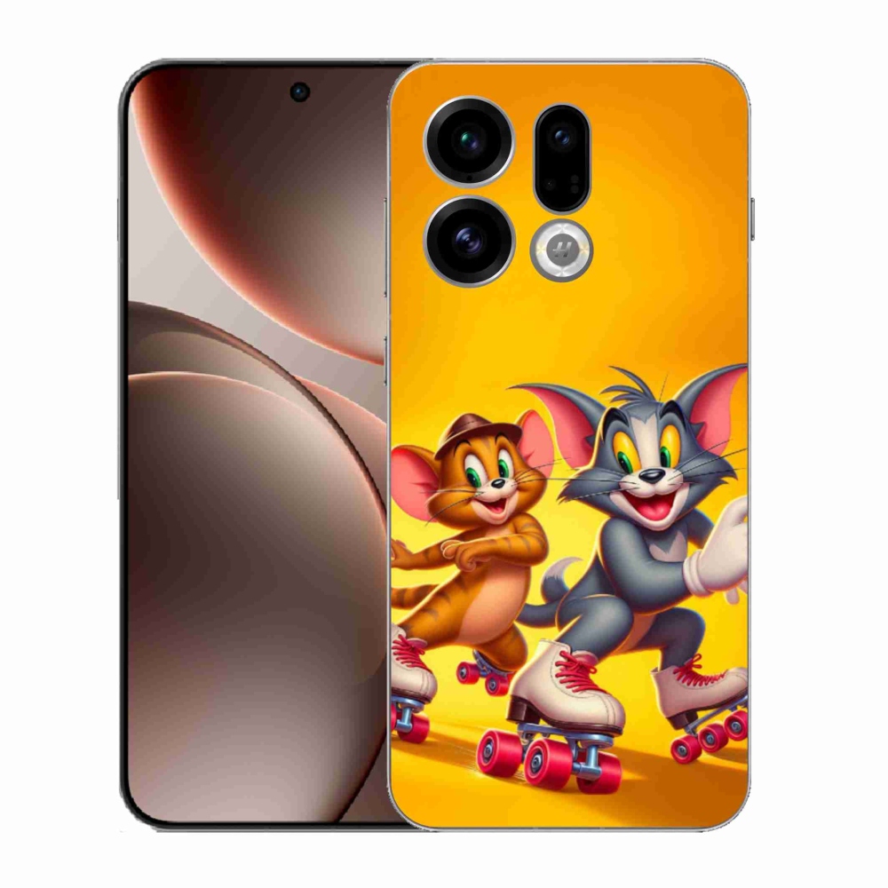 Gelový kryt mmCase na Oppo Find X9 - tom a jerry