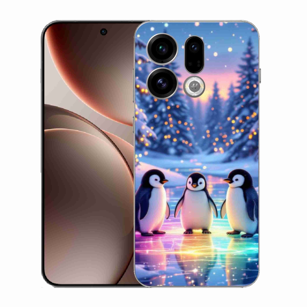Gelový kryt mmCase na Oppo Find X9 - tučnáci