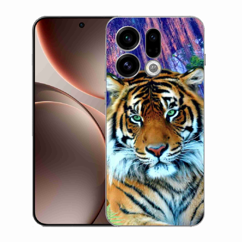 Gelový kryt mmCase na Oppo Find X9 - tygr