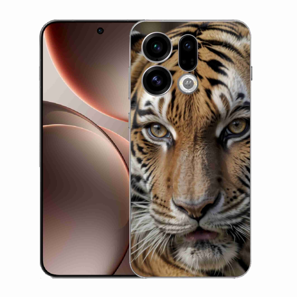 Gelový kryt mmCase na Oppo Find X9 - tygří pohled