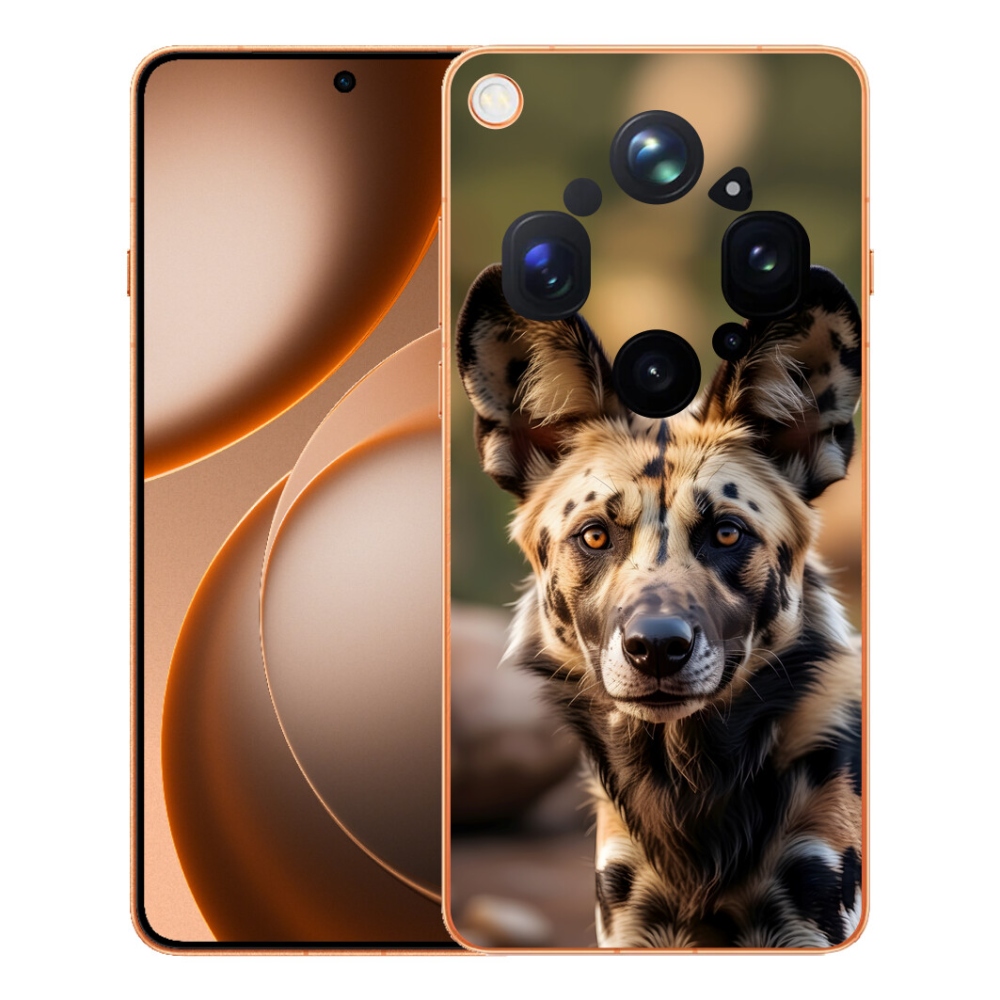 Gelový kryt mmCase na Oppo Find X9 Ultra - africký divoký pes