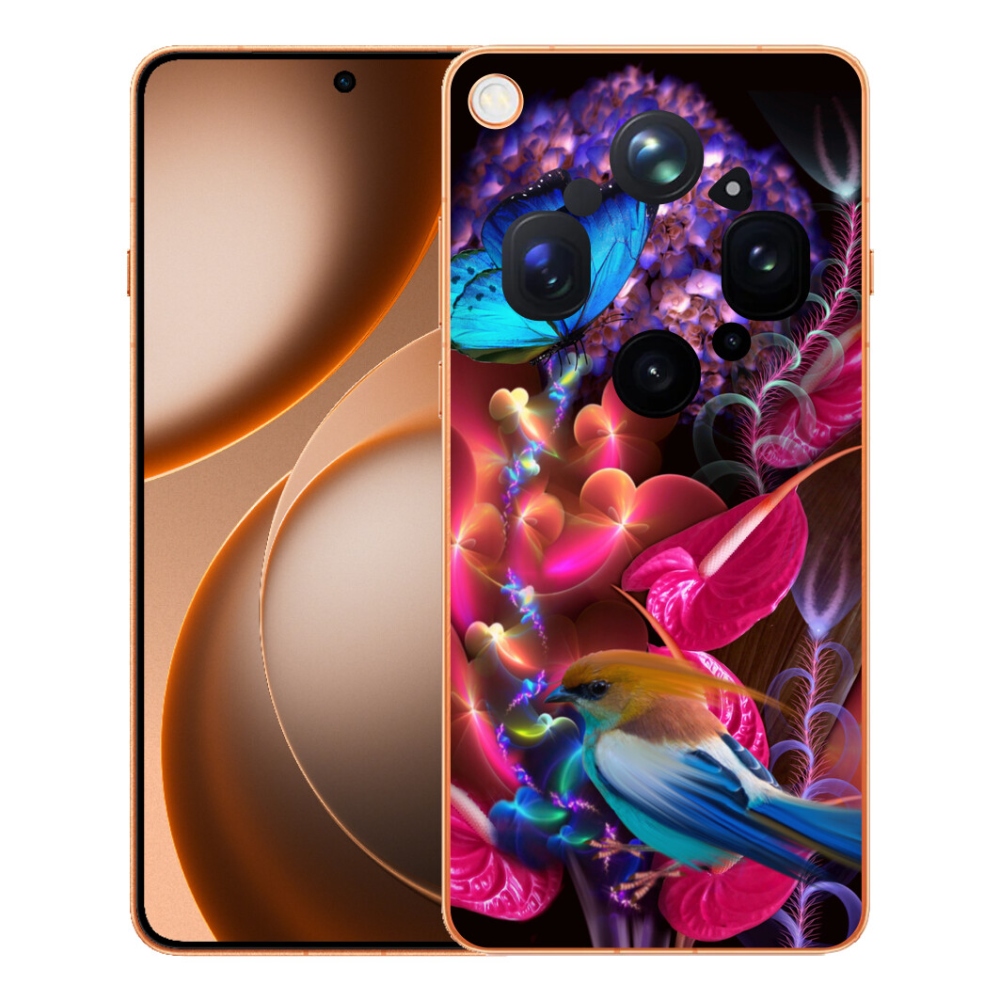 Gelový kryt mmCase na Oppo Find X9 Ultra - barevné květiny
