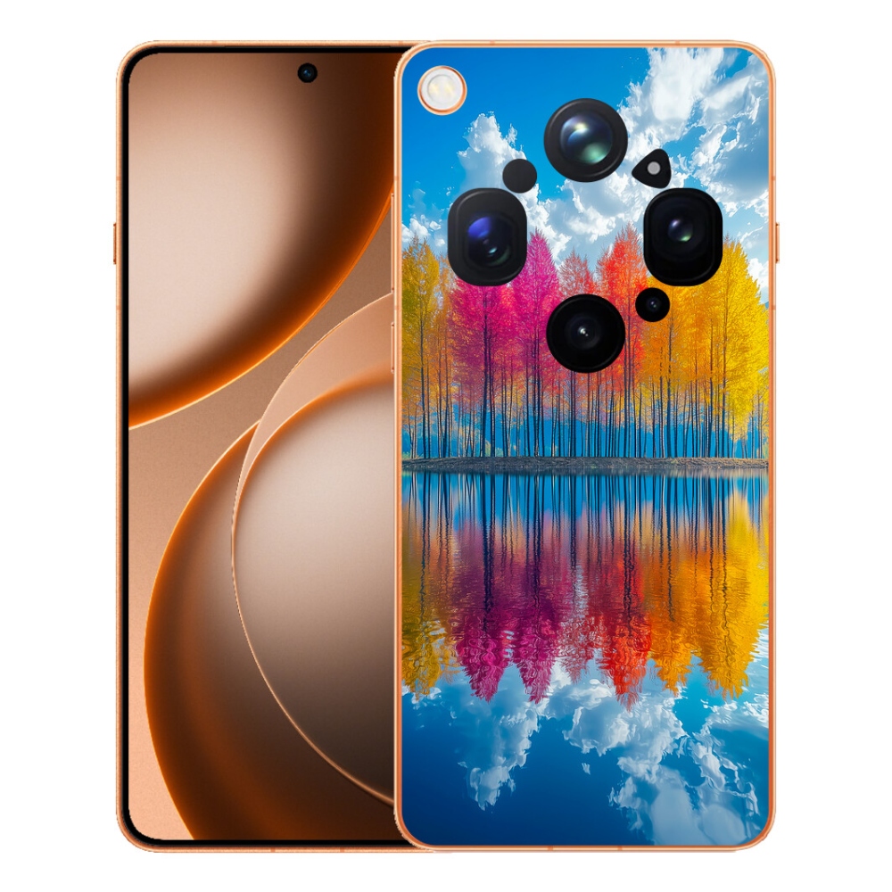 Gelový kryt mmCase na Oppo Find X9 Ultra - barevné stromy