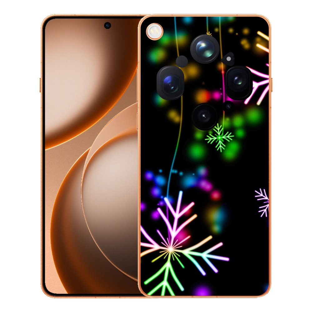 Gelový kryt mmCase na Oppo Find X9 Ultra - barevné vločky