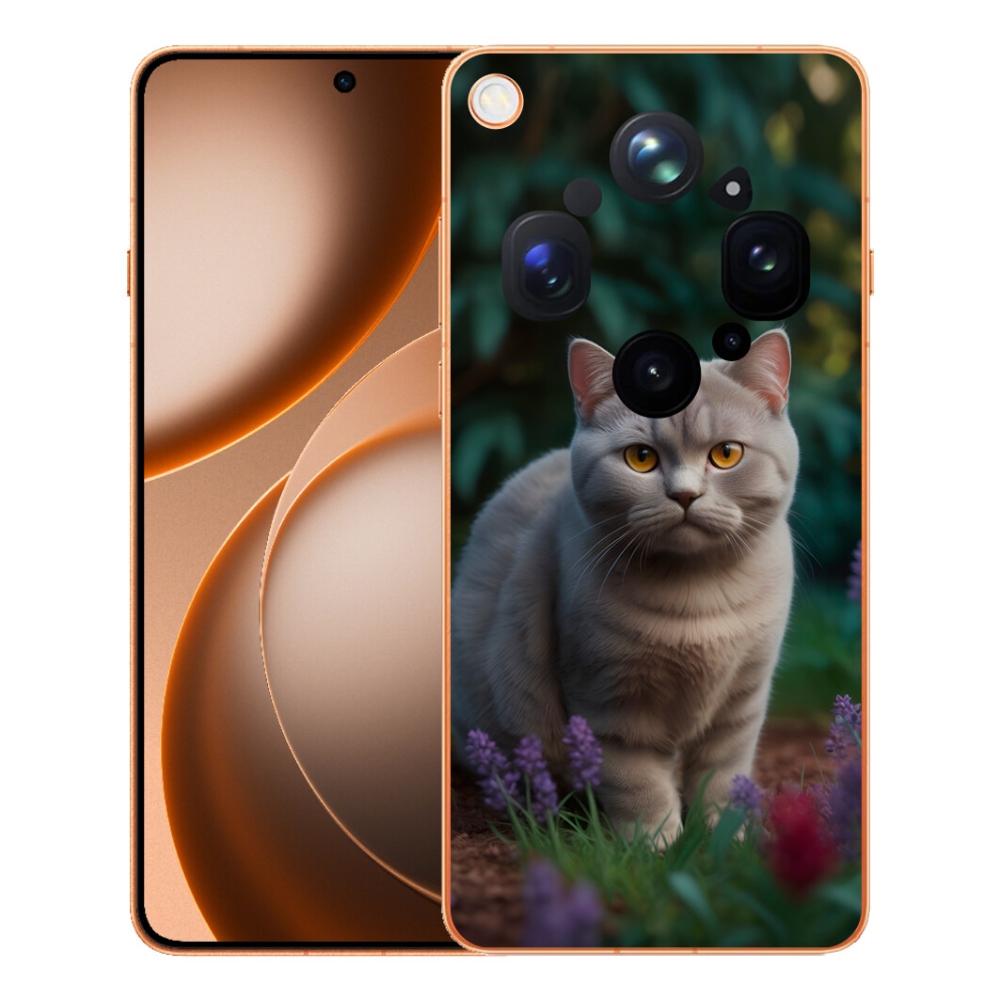 Gelový kryt mmCase na Oppo Find X9 Ultra - britská kočka