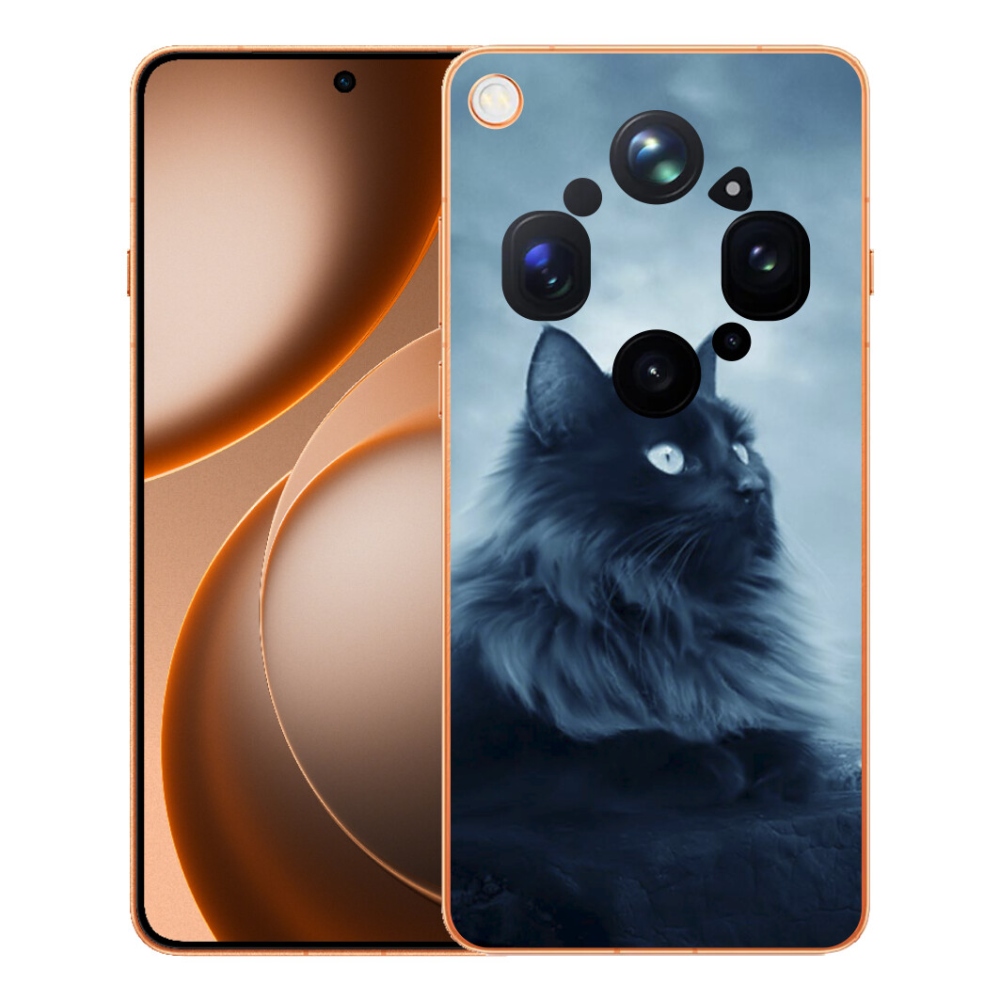Gelový kryt mmCase na Oppo Find X9 Ultra - černá kočka 1