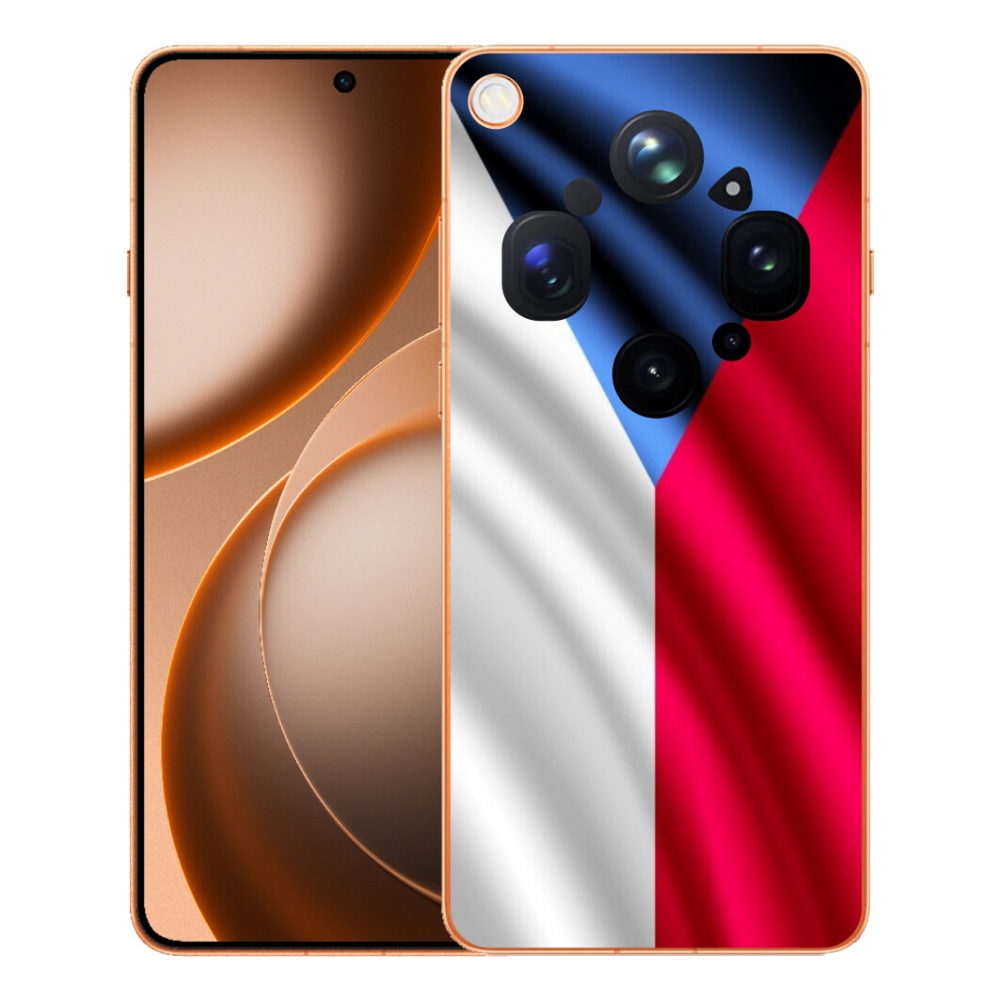 Gelový kryt mmCase na Oppo Find X9 Ultra - česká vlajka