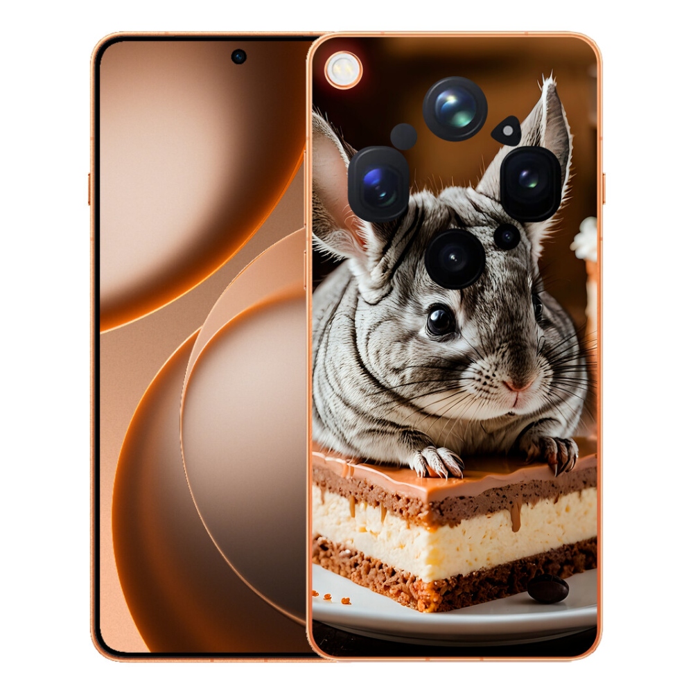 Gelový kryt mmCase na Oppo Find X9 Ultra - činčila