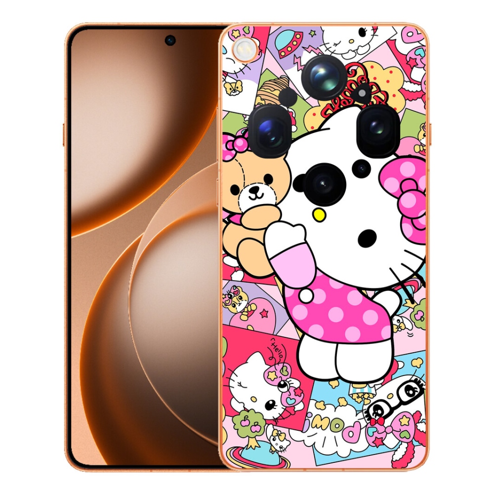 Gelový kryt mmCase na Oppo Find X9 Ultra - cute kitty