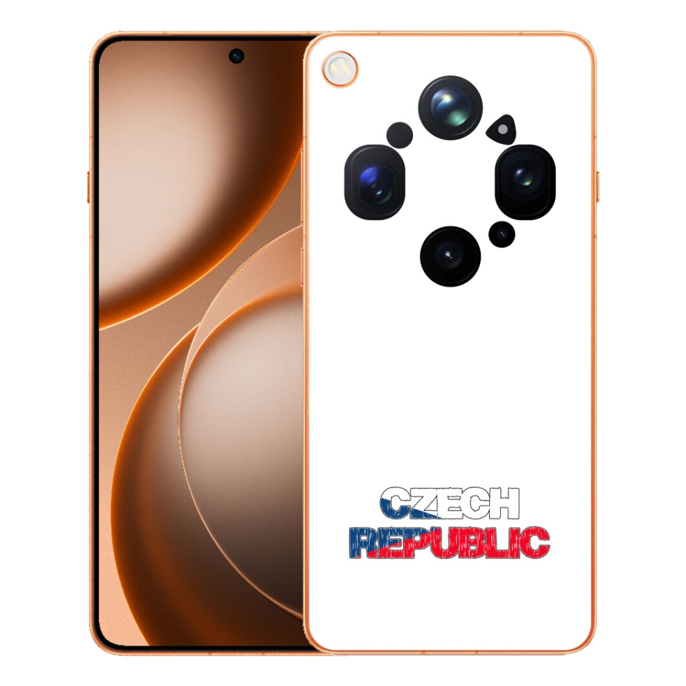 Gelový kryt mmCase na Oppo Find X9 Ultra - Czech Republic bílé pozadí