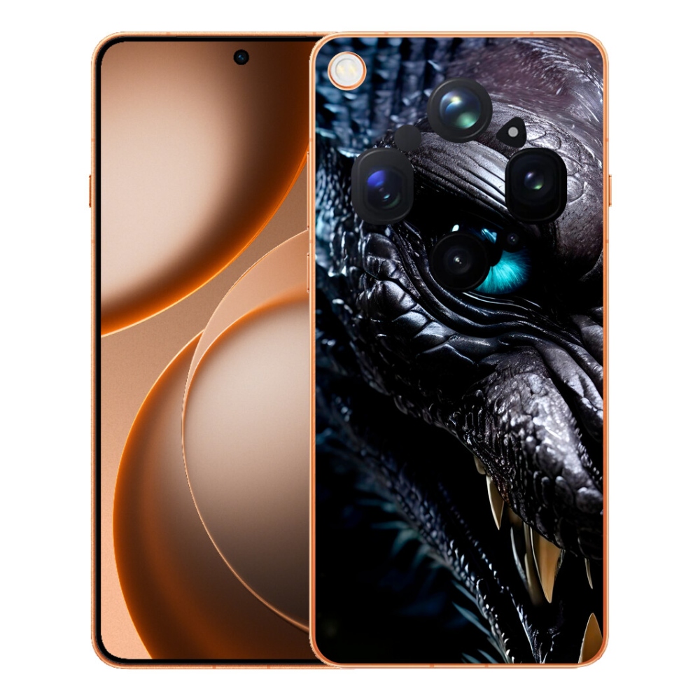 Gelový kryt mmCase na Oppo Find X9 Ultra - dračí pohled
