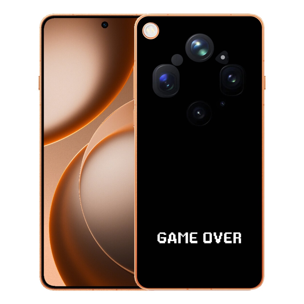 Gelový kryt mmCase na Oppo Find X9 Ultra - game over černé pozadí