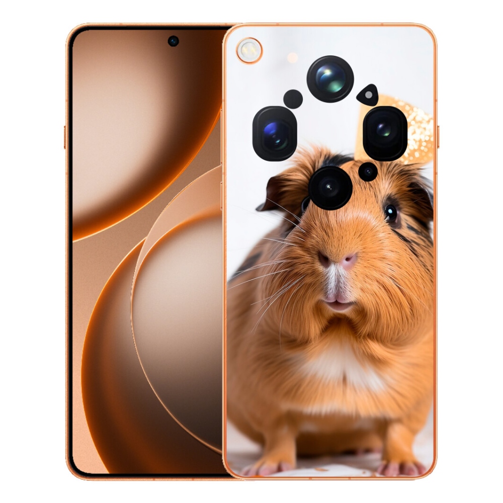 Gelový kryt mmCase na Oppo Find X9 Ultra - hnědé morče