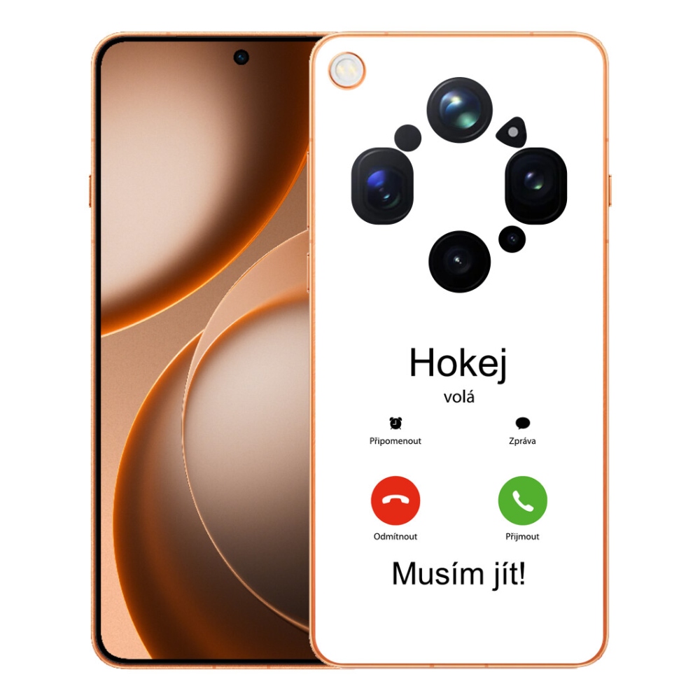 Gelový kryt mmCase na Oppo Find X9 Ultra - hokej volá bílé pozadí