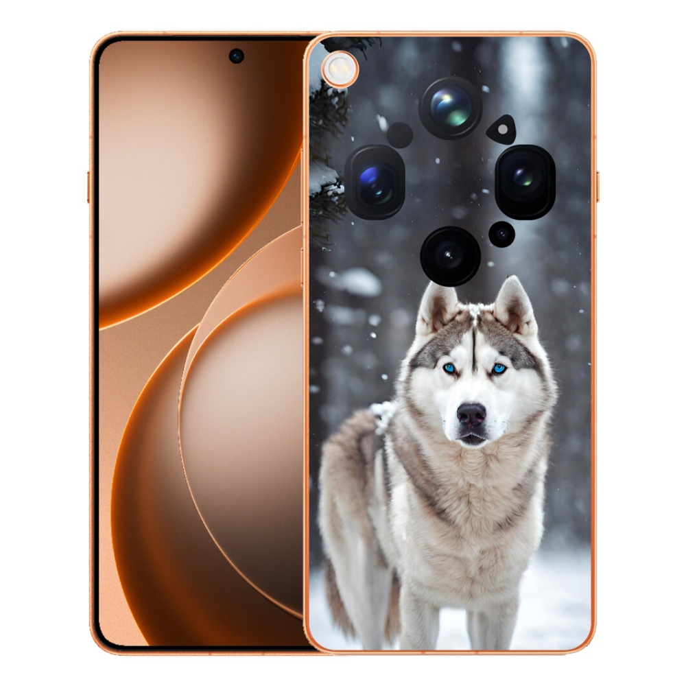 Gelový kryt mmCase na Oppo Find X9 Ultra - husky 2