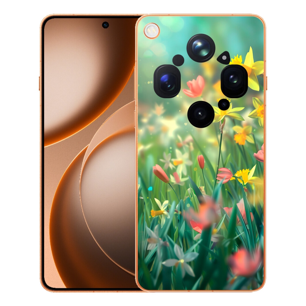 Gelový kryt mmCase na Oppo Find X9 Ultra - jarní květy