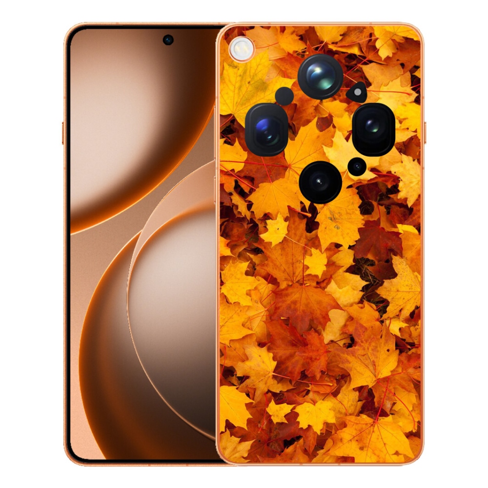 Gelový kryt mmCase na Oppo Find X9 Ultra - javorové listy
