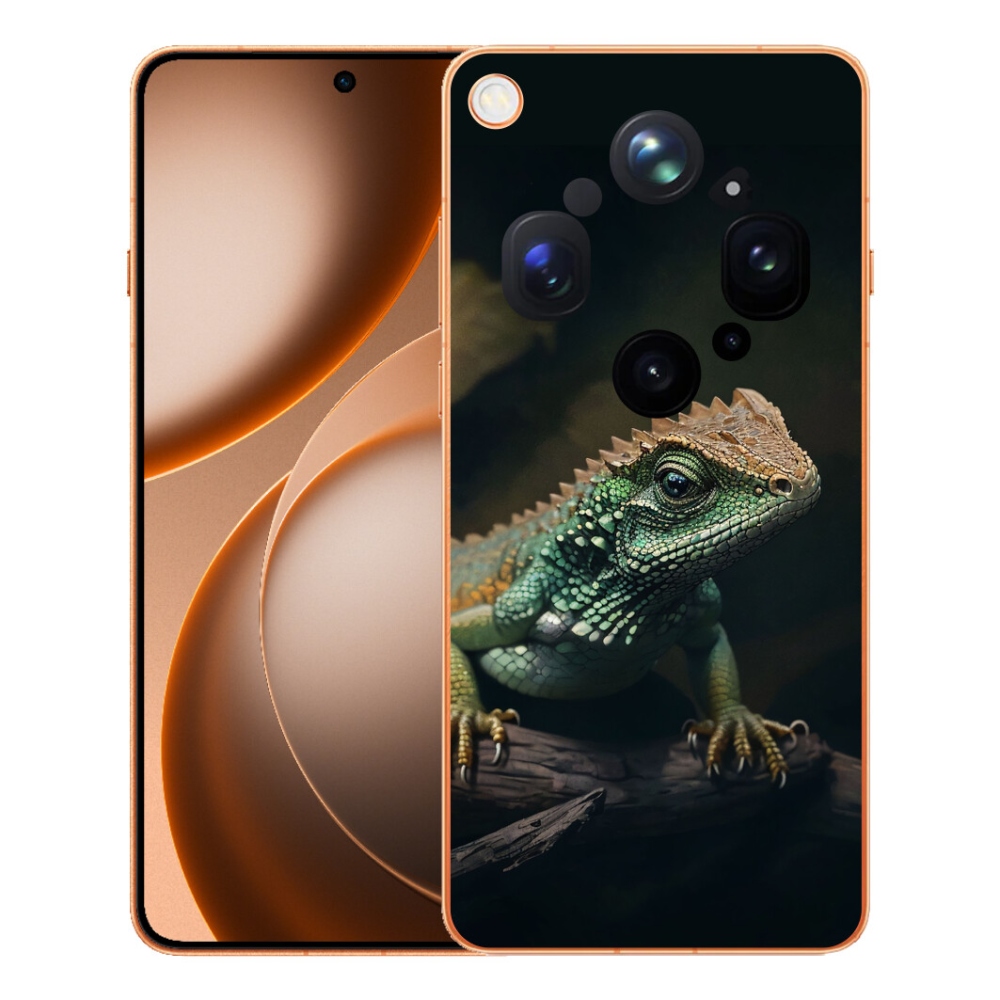 Gelový kryt mmCase na Oppo Find X9 Ultra - ještěr