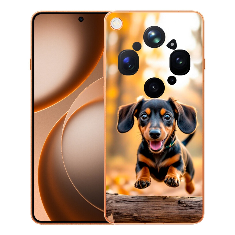 Gelový kryt mmCase na Oppo Find X9 Ultra - jezevčík 2