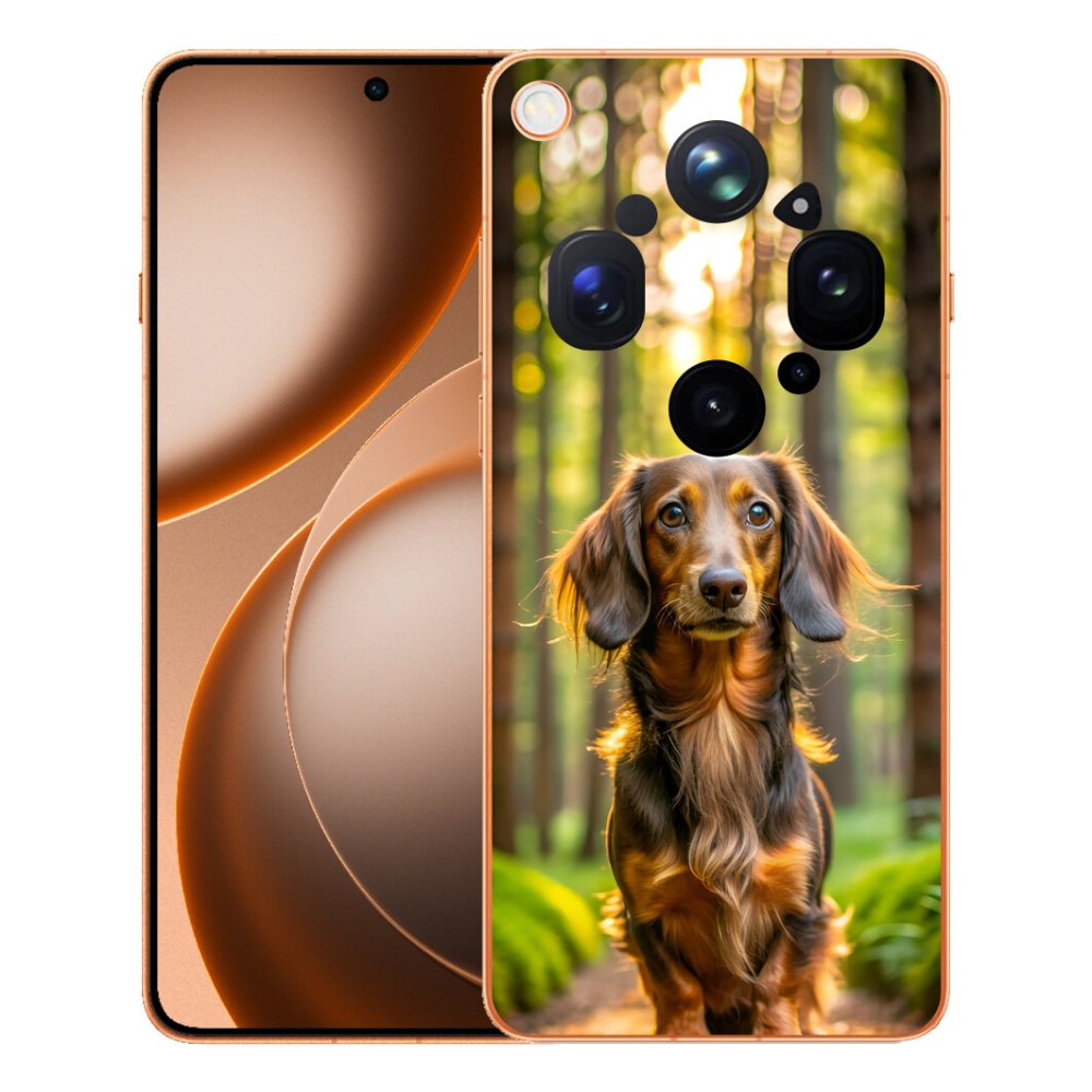 Gelový kryt mmCase na Oppo Find X9 Ultra - jezevčík 4