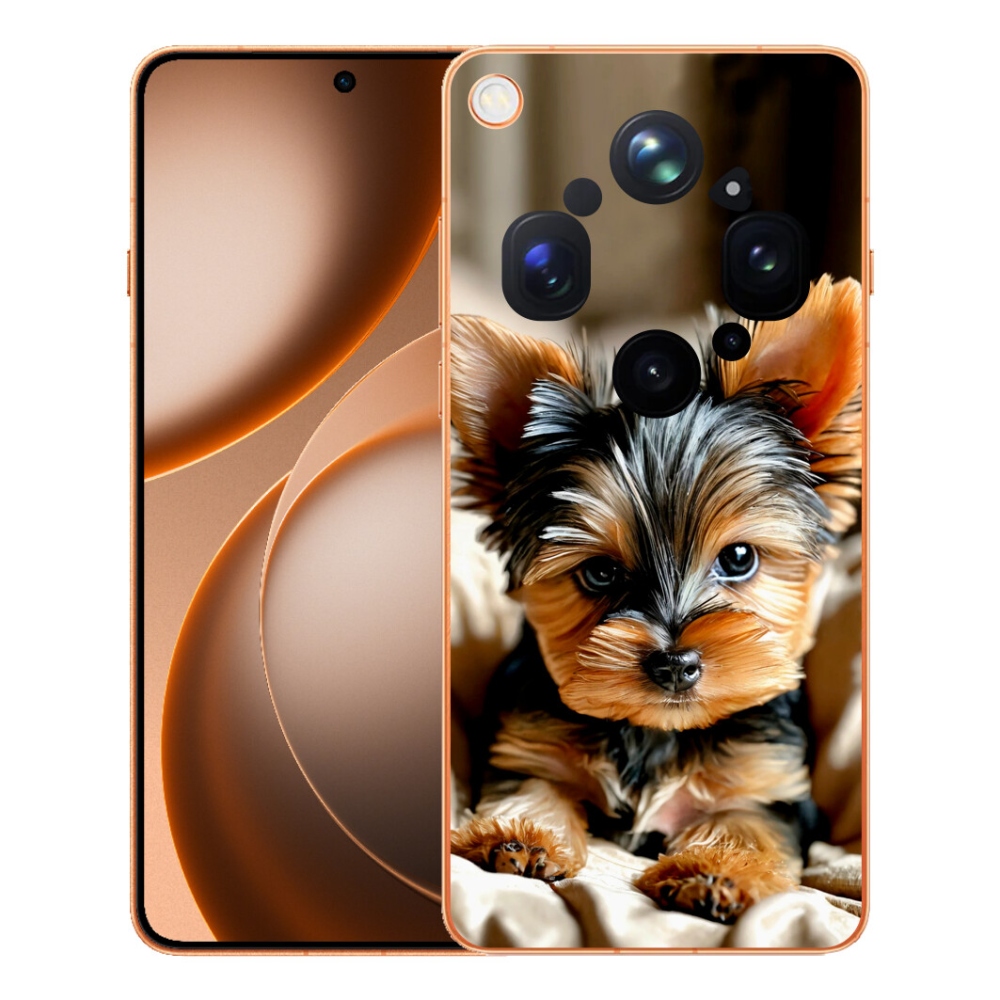 Gelový kryt mmCase na Oppo Find X9 Ultra - jorkšír 11