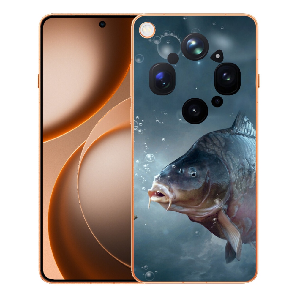 Gelový kryt mmCase na Oppo Find X9 Ultra - kapr a bublinky