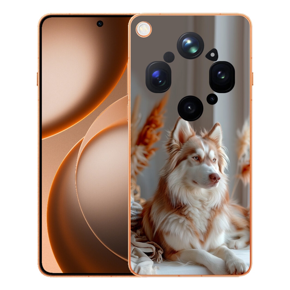 Gelový kryt mmCase na Oppo Find X9 Ultra - klidný sibiřský husky