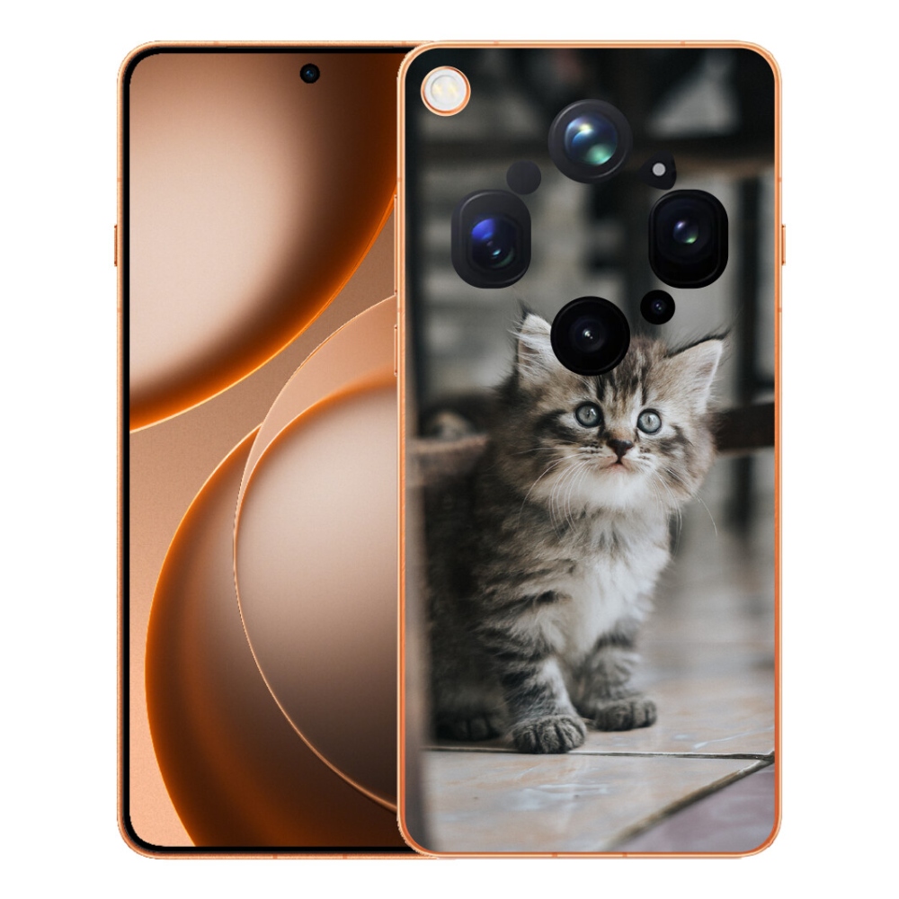 Gelový kryt mmCase na Oppo Find X9 Ultra - koťátko