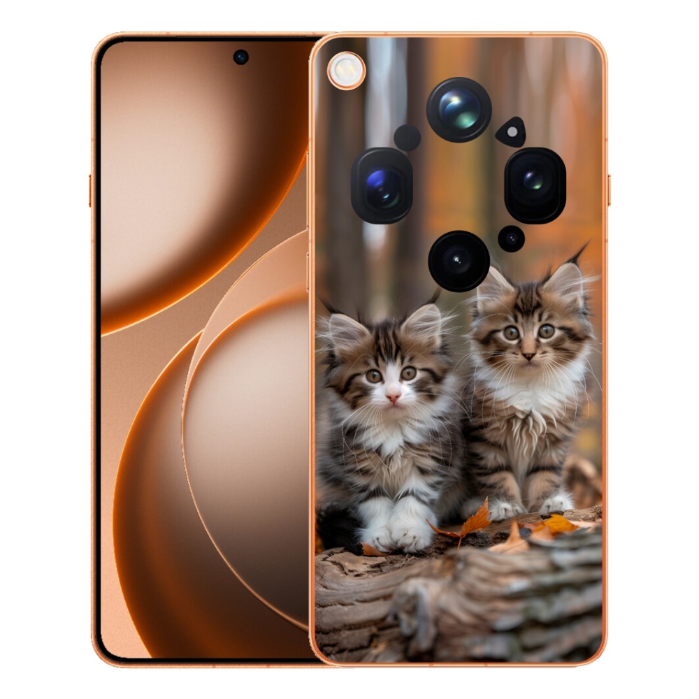 Gelový kryt mmCase na Oppo Find X9 Ultra - kočičí duo 3