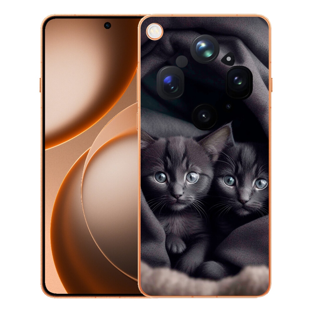 Gelový kryt mmCase na Oppo Find X9 Ultra - kočičí duo