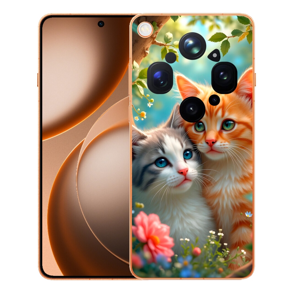 Gelový kryt mmCase na Oppo Find X9 Ultra - kočičí láska 2