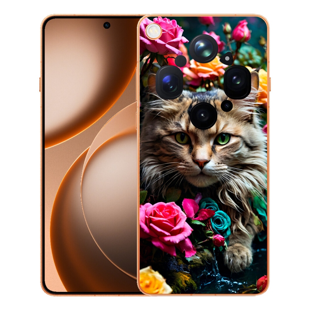 Gelový kryt mmCase na Oppo Find X9 Ultra - kočíčí pohled 2