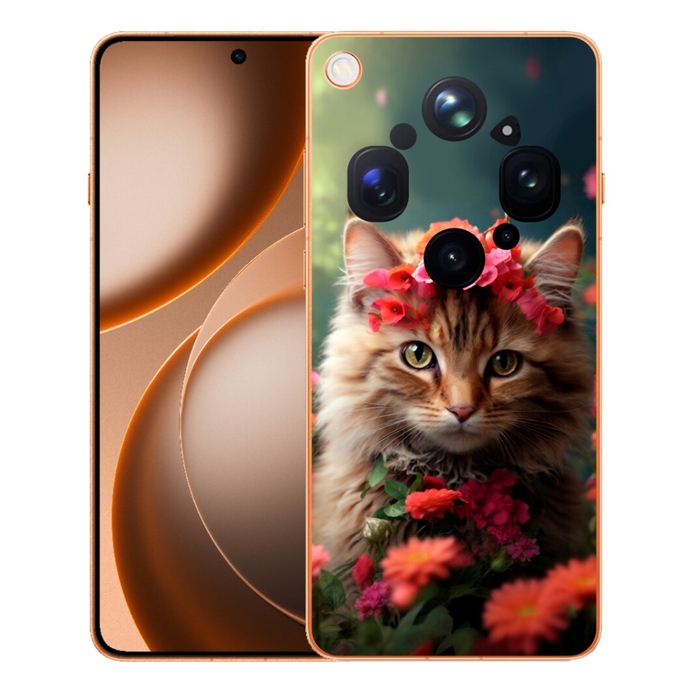 Gelový kryt mmCase na Oppo Find X9 Ultra - kočíčí princezna