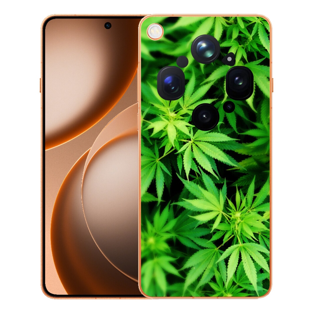 Gelový kryt mmCase na Oppo Find X9 Ultra - konopí 3