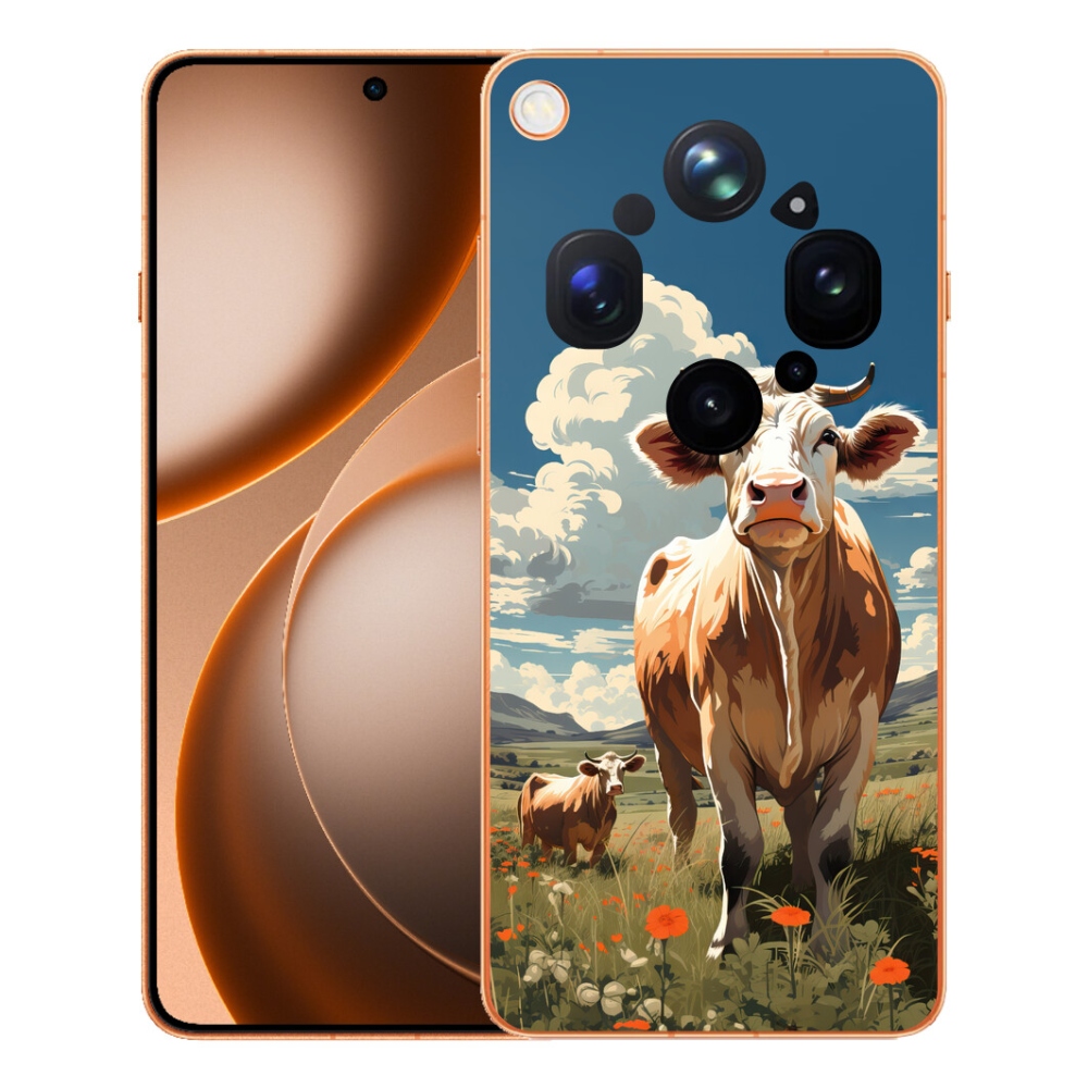 Gelový kryt mmCase na Oppo Find X9 Ultra - krávy na louce