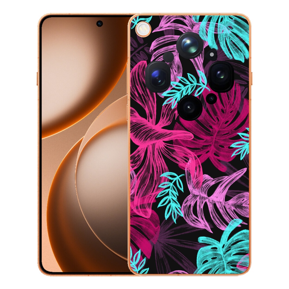 Gelový kryt mmCase na Oppo Find X9 Ultra - květiny 1