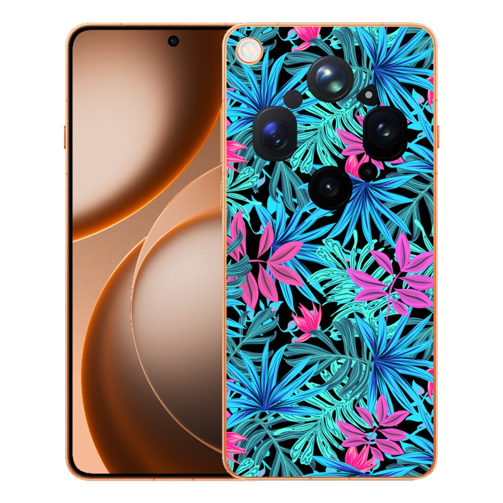 Gelový kryt mmCase na Oppo Find X9 Ultra - květiny 3