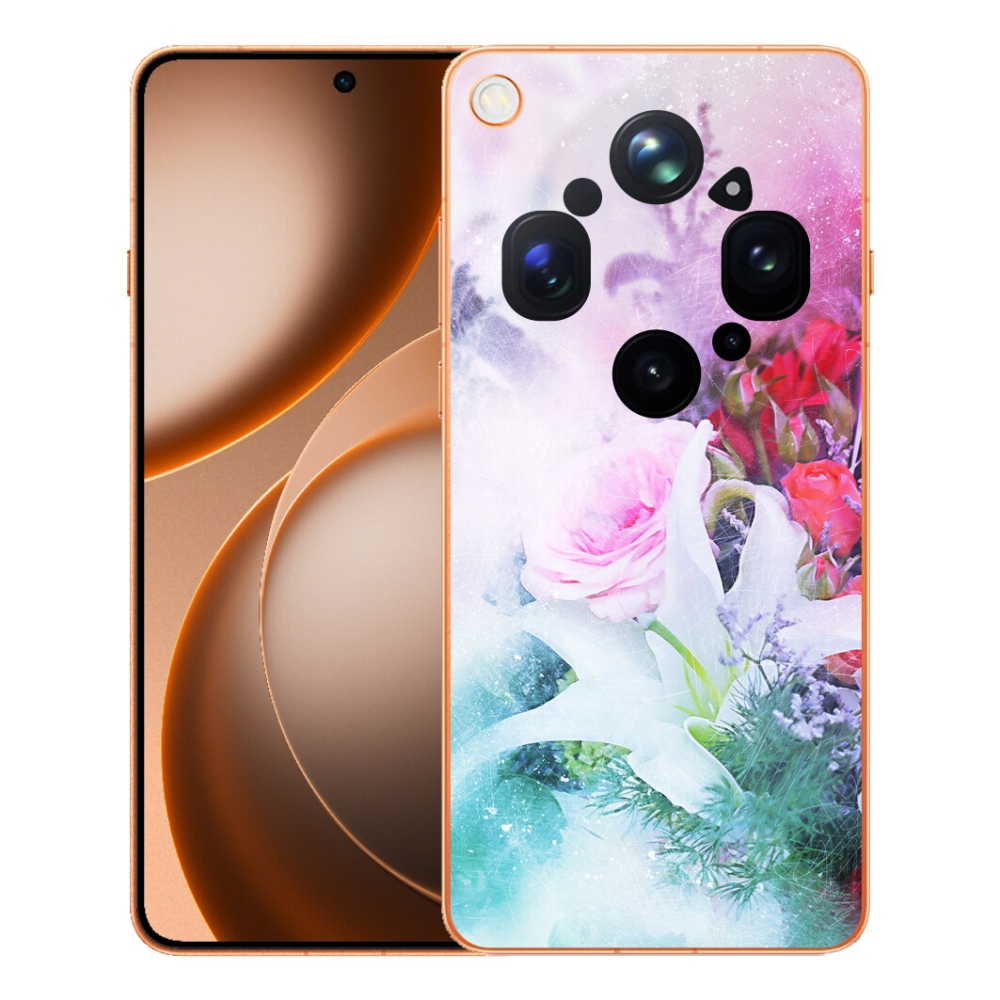 Gelový kryt mmCase na Oppo Find X9 Ultra - květiny 4