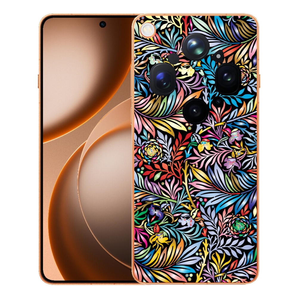 Gelový kryt mmCase na Oppo Find X9 Ultra - květiny 5