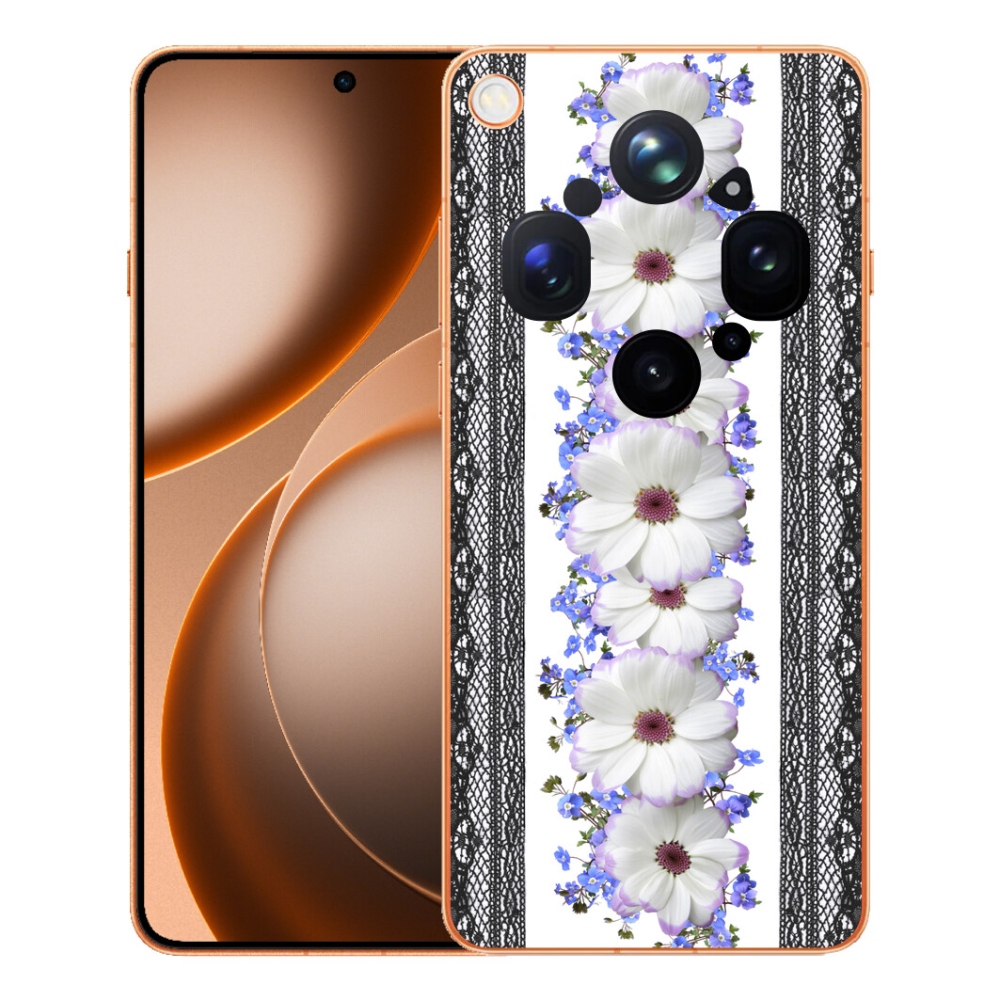 Gelový kryt mmCase na Oppo Find X9 Ultra - květiny 8