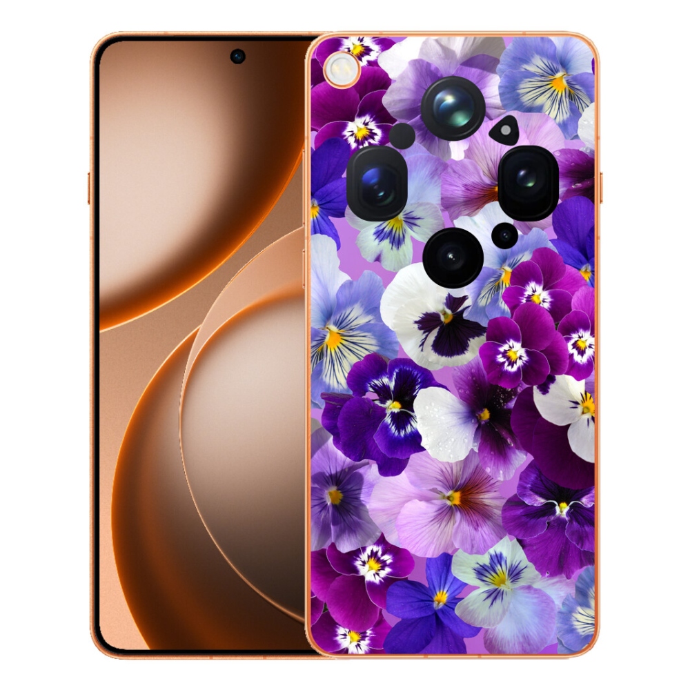 Gelový kryt mmCase na Oppo Find X9 Ultra - květiny 9