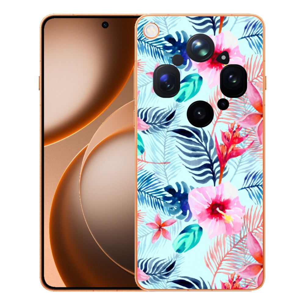 Gelový kryt mmCase na Oppo Find X9 Ultra - květiny